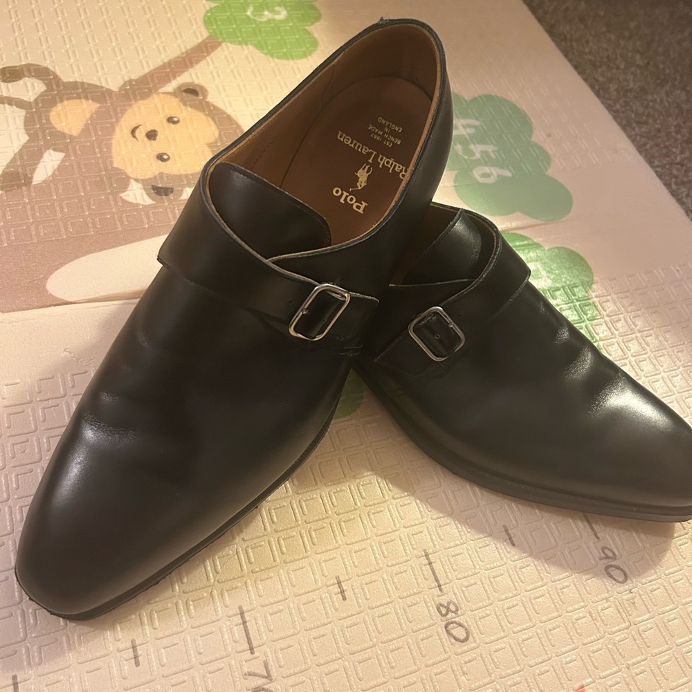 Ralph Lauren Black Leather Oxfords - Picture 6 of 10
